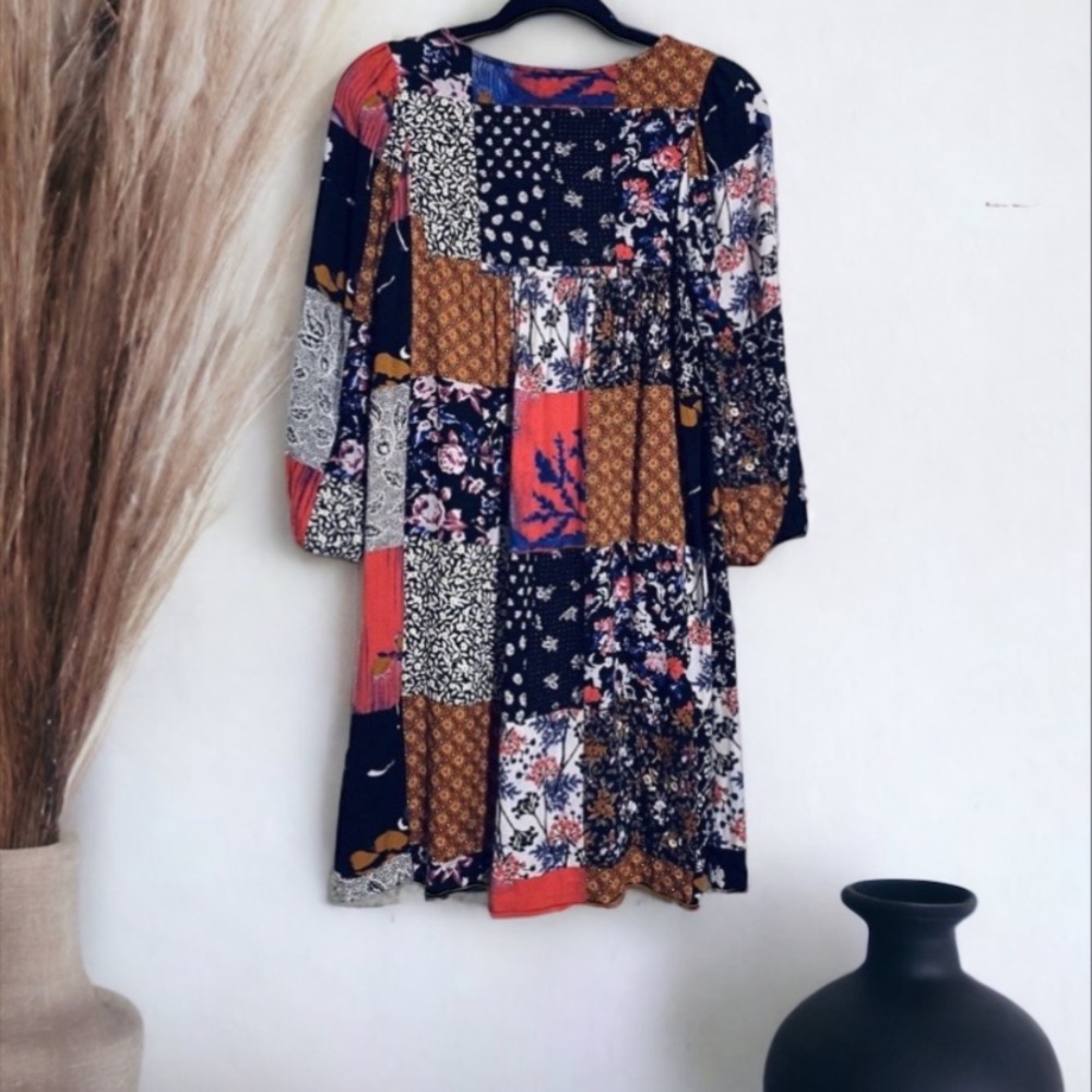 Anthropologie Arcata Patchwork Peasant Dress by One September - Picture 7 of 13